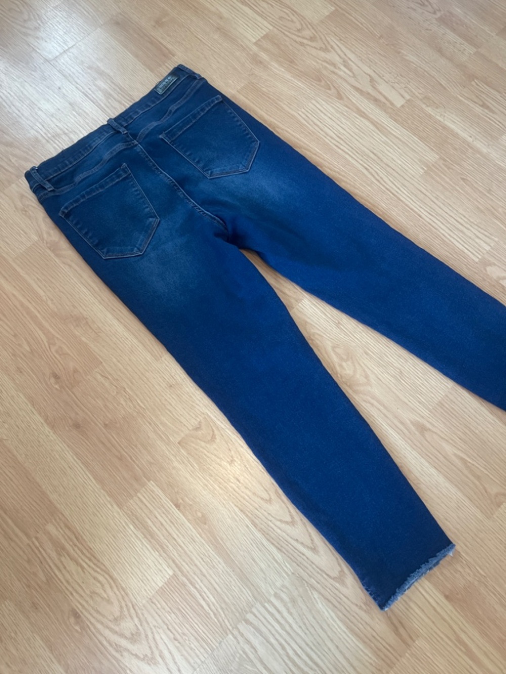 Nicole Miller SOHO High Rise Ankle Skinny Dark Wash Denim Jeans Size 12 - Picture 10 of 13